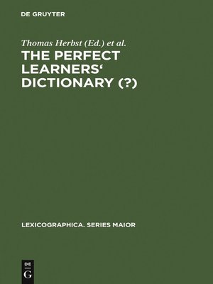 cover image of The Perfect Learners' Dictionary (?)